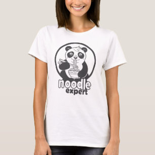 panda eetnoedels t-shirt