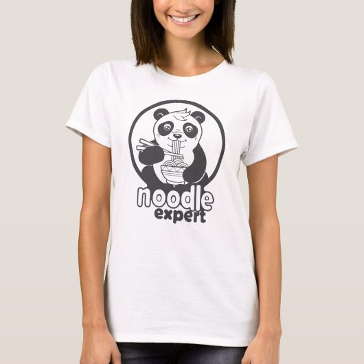 panda eetnoedels t-shirt (Voorkant)