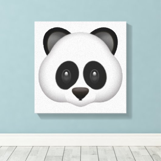 Panda - Emoji Canvas Afdruk (Insitu (Houten vloer))