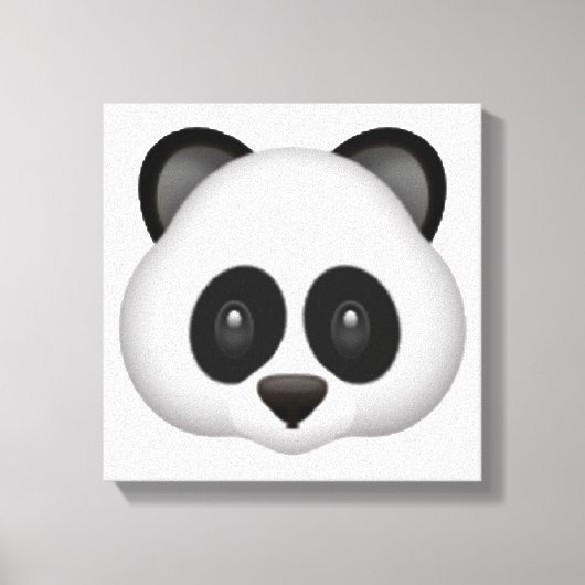 Panda - Emoji Canvas Afdruk (Voorkant)