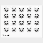Panda - Emoji Ronde Sticker (Vel)
