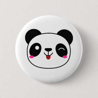 Panda Emoji Round Button