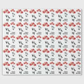 Panda en ballonnen cadeaupapier (Vlak)