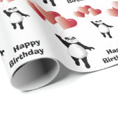 Panda en ballonnen cadeaupapier (Rol Hoek)
