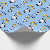 Panda en ballonnen cadeaupapier (Hoek)