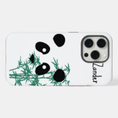 "Panda en Bamboe" Aanpasbaar iPhone Hoesje (Achterkant horizontaal)