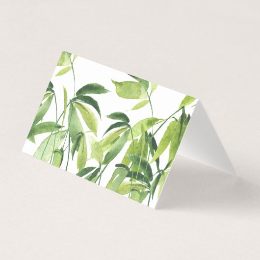 Panda en Bamboe Baby shower Verjaardagstabel Numme Kaart (Achterkant)