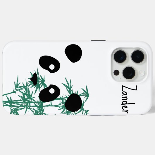 "Panda en Bamboe" Case-Mate iPhone Case (Achterkant (horizontaal))