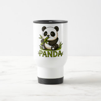 panda en bamboe reisbeker