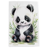 Panda en Bamboo Medium Cadeauzakje (Voorkant)