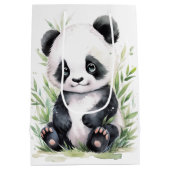 Panda en Bamboo Medium Cadeauzakje (Achterkant)