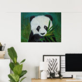 Panda en Bamboo Poster (Thuiskantoor)