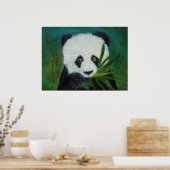 Panda en Bamboo Poster (Keuken)