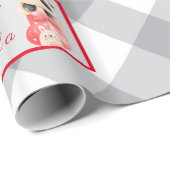 Panda en Beer Pas Tekst en Naam aan Cadeaupapier (Rol Hoek)