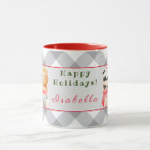 Panda en Beer Pas Tekst en Naam aan Mok (Midden)