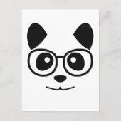 Panda en bril briefkaart (Voorkant)