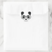 Panda en bril hart sticker (Tas)