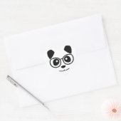 Panda en bril hart sticker (Envelop)