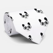 Panda en Bril Stropdas (Opgerold)
