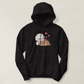 Panda en Brownie Beer Couple Hoodie (Design voorkant)