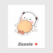 Panda en Brownie Beer Couple Sticker (Vel)