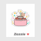 Panda en Brownie Beer Couple Sticker (Vel)