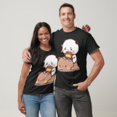 Panda en Brownie Beer Couple T-shirt (Unisex)
