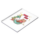 Panda En Brownie Beer Paar, Vrolijk Kerstfeest Notitieboek (Linkerzijde)
