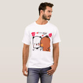 Panda en Brownie - Ware liefde BuBu DuDu paar2024 T-shirt (Voorkant volledig)