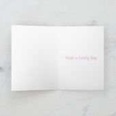 Panda en cub Mothering Sunday card (roze) Kaart (Binnen)