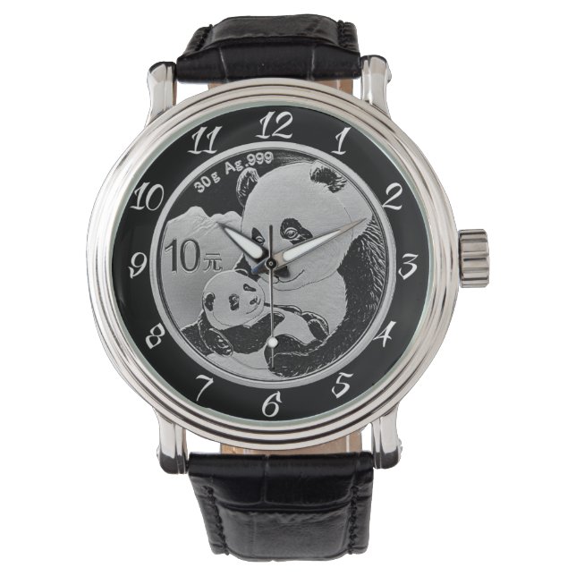 PANDA- EN CUB-MUNTEN HORLOGE (Voorkant)