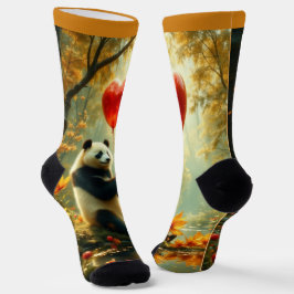 Panda en de hartballon sokken