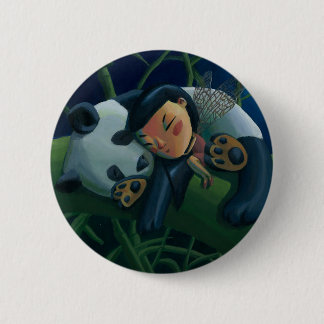 Panda en Fairy Ronde Button 5,7 Cm