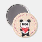 Panda en hart magneet (Voorkant / Achterkant)