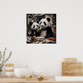 PANDA EN ZOON POSTER (Keuken)