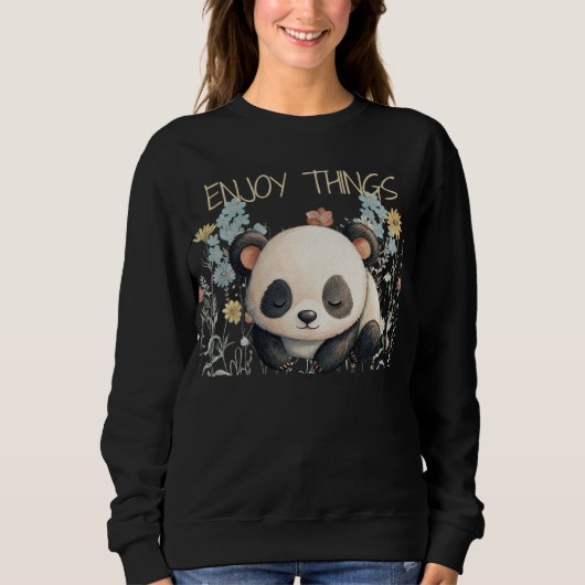 Panda Enjoy Things Trui (Voorkant)