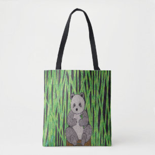 Panda (enkel) - Totaal Tote Bag