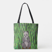 Panda (enkel) - Totaal Tote Bag (Achterkant)