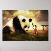 Panda et femme poster (Voorkant)