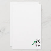 Panda Eten Bamboe Stationery Briefpapier (Voorkant / Achterkant)