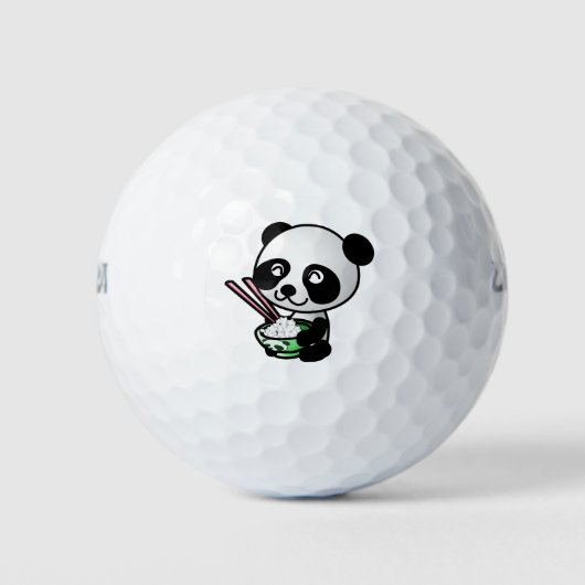 Panda eten golfballen (Voorkant)