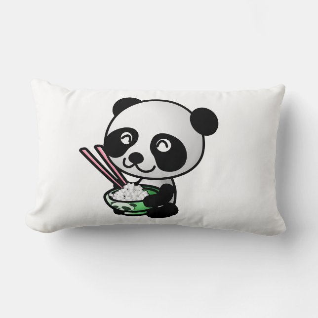Panda eten kussen (Voorkant)