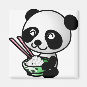 Panda eten magneet