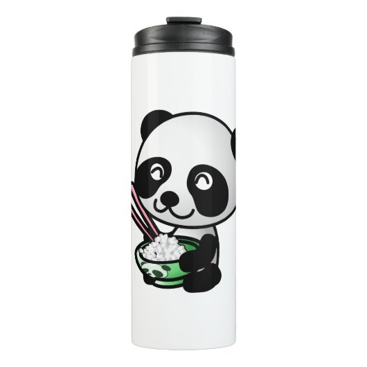 Panda eten thermosbeker (Voorkant)