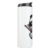 Panda eten thermosbeker (Gedraaid links)