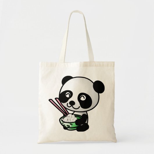 Panda eten tote bag (Voorkant)