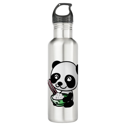Panda eten waterfles (Voorkant)