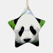 Panda Eyes Keramisch Ornament (Rechts)