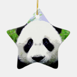 Panda Eyes Keramisch Ornament
