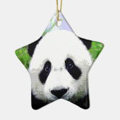 Panda Eyes Keramisch Ornament (Links)